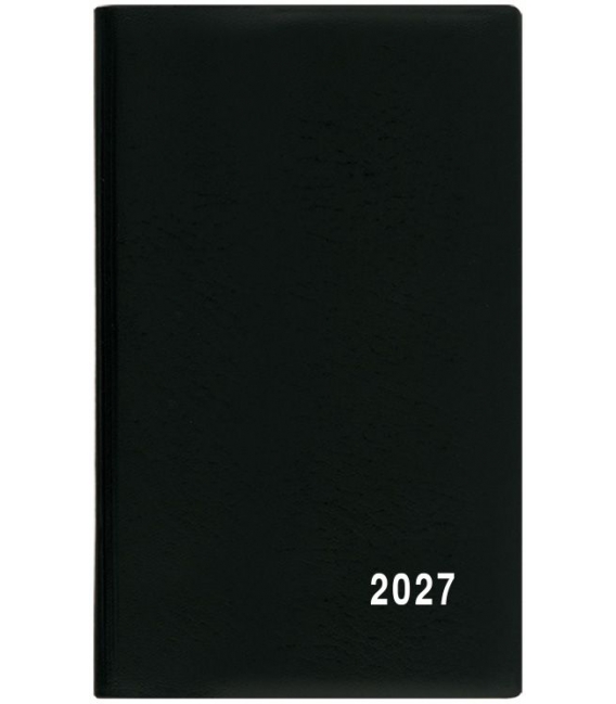 Záznamník týdenní Alois PVC černý 2027