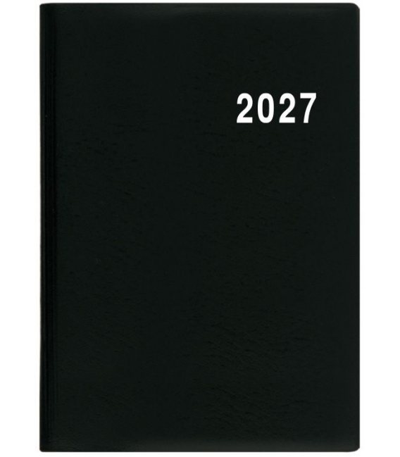 Záznamník týdenní Ladislav PVC černý 2027