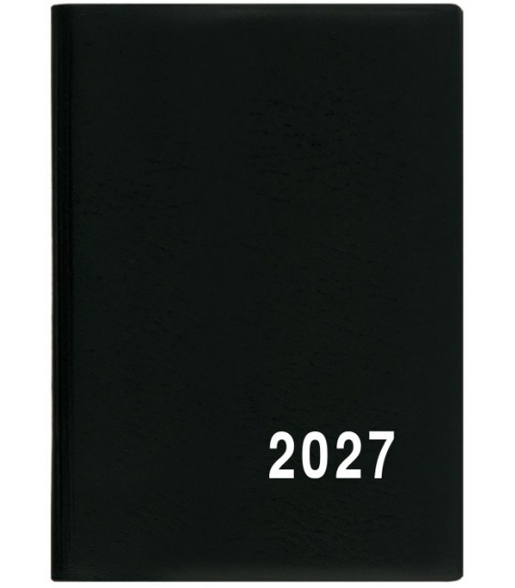 Záznamník týdenní Hynek PVC černý 2027