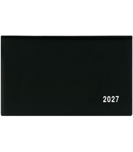 Záznamník týdenní Cyril PVC černý 2027