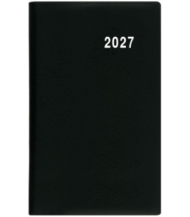 Záznamník týdenní Gustav PVC černý 2027