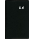 Záznamník týdenní Gustav PVC černý 2027