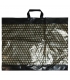 Taška igelitová černozlatá 60x50 uši