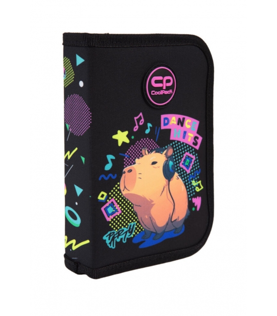 Penál clipper 1 patro, 2 klopy CAPYBARA MUSIC