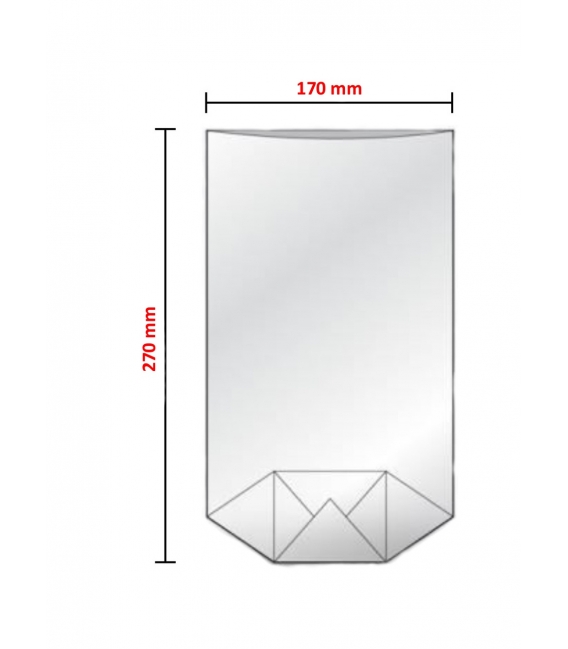 Sáček tatrafánový 170x270/ 100ks x dno