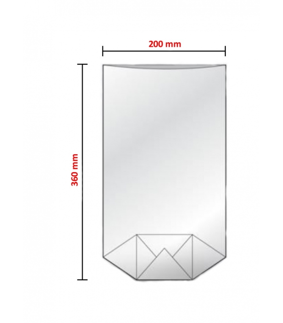 Sáček tatrafánový 200x360/ 100ks x dno