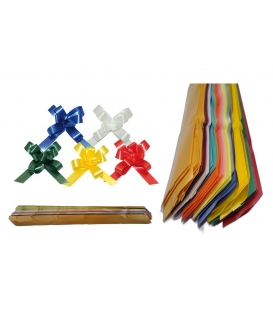 Stuha stahovací 3cm/50cm obyč. - mix barev v bal.