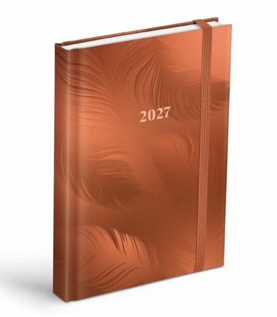 Záznamník denní D801 Lamino 4 s gumkou 2027