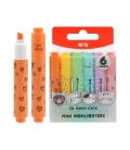 Zvýrazňovač MG Mini So Many Cats pastel sada 6ks