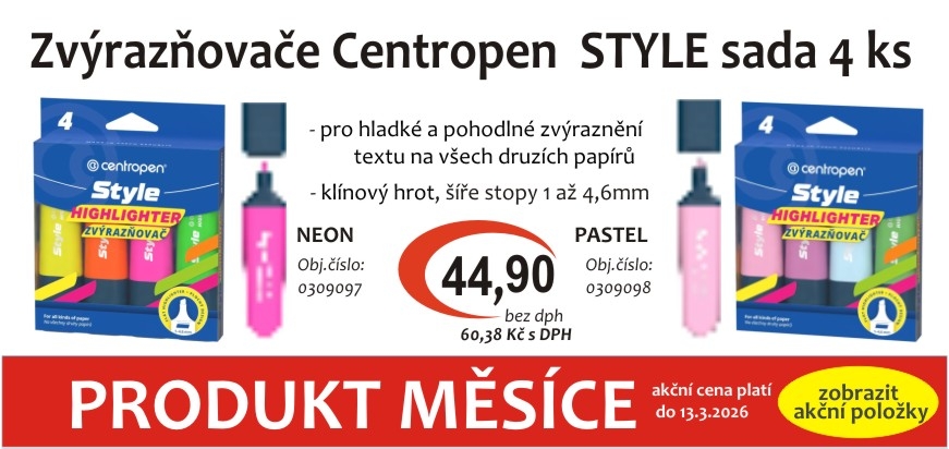 Produkt mesice leden 2026