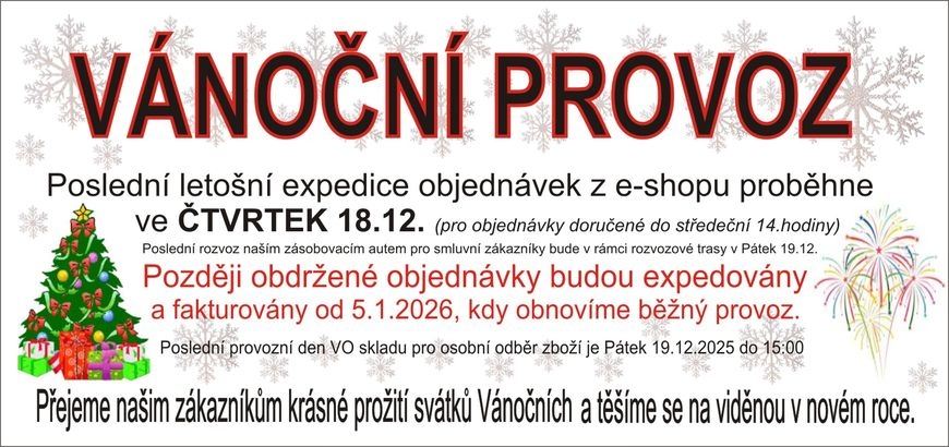 Provoz V&aacute;noce